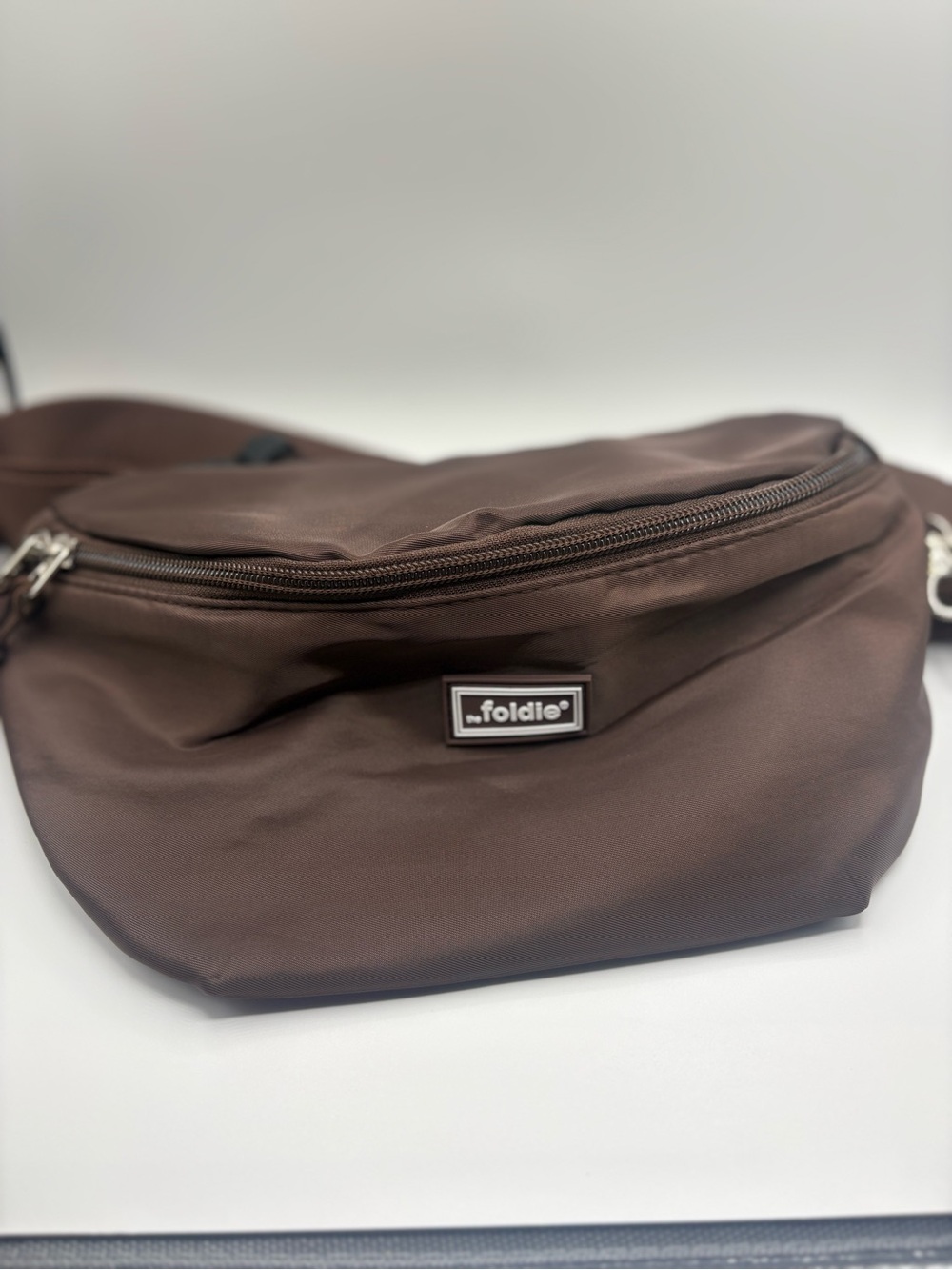 Foldie Brown Belt Bag – Slim Everyday Waist Pack NEW